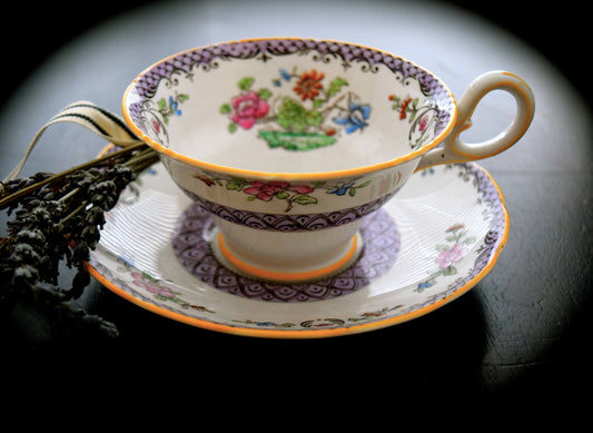 Copelands Grosvenor English China Tea Cup and Saucer         Sku: T161