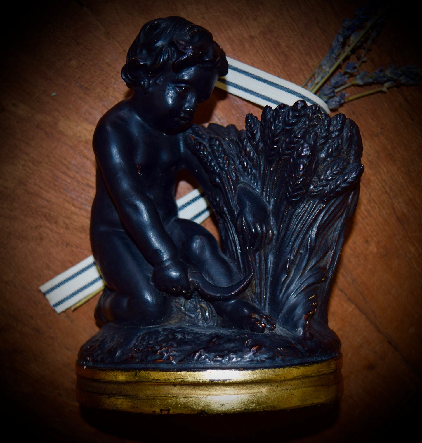 A Pair of Italian Antique Borghese Renaissance Statue Of Cherub Book Ends                 Sku: C388