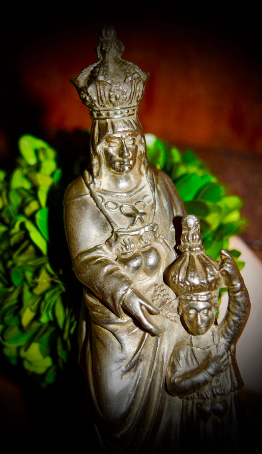 Antique French Religious Statue St ANNE & VIRGIN MARY                  Sku: R318