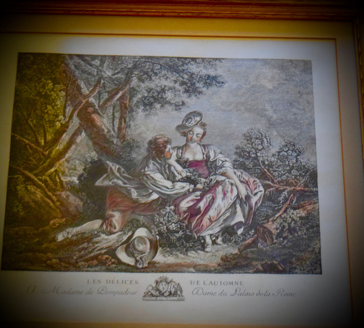 Pair if French Engraving Framed Gravure                          Sku: C453