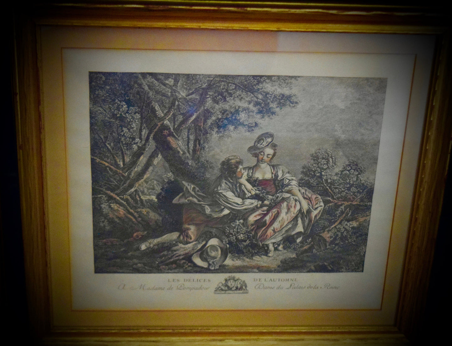 Pair if French Engraving Framed Gravure                          Sku: C453