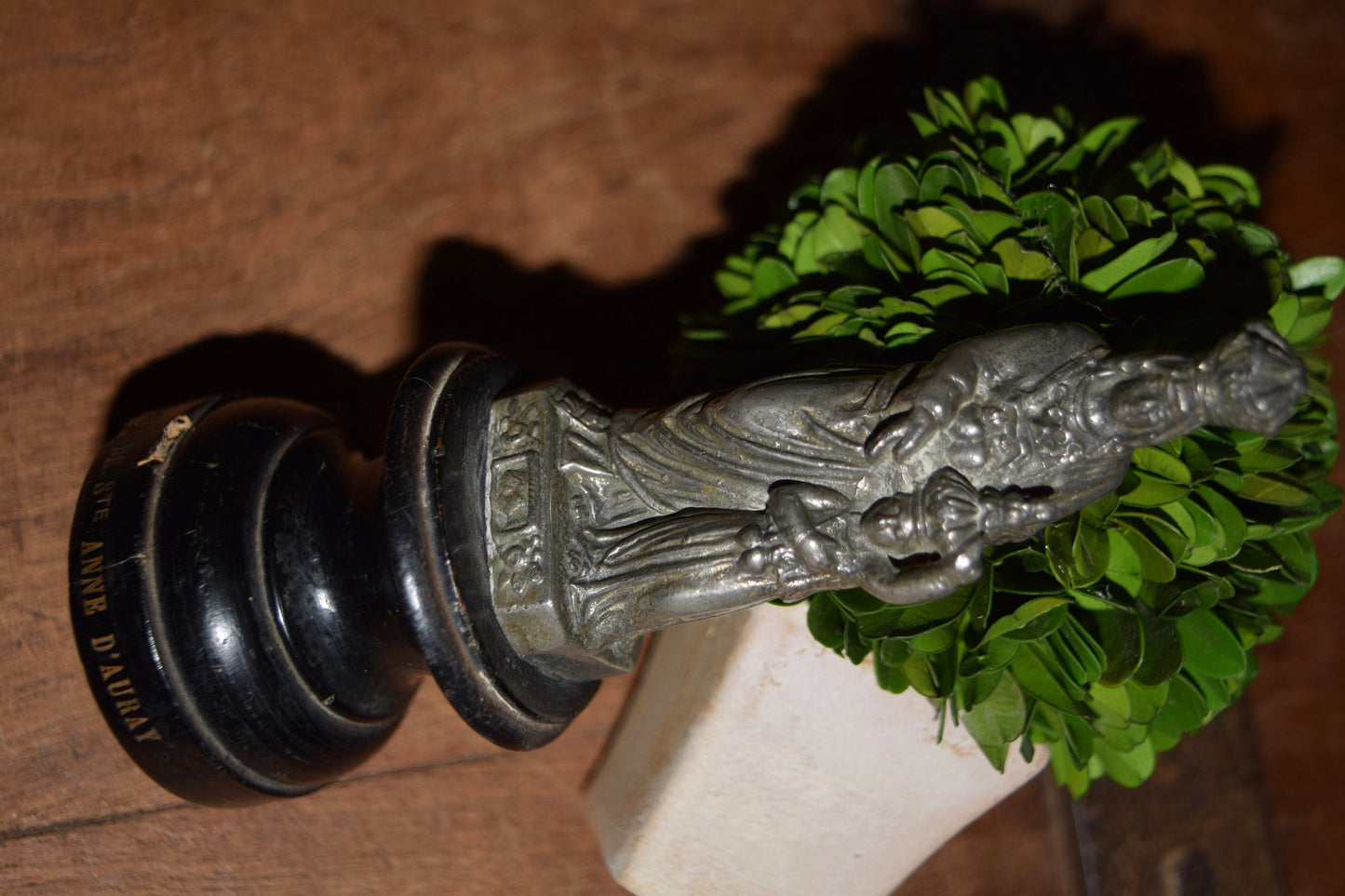 Antique French Religious Statue of St Anne Du Auray and The Virgin Mary                       Sku: R317