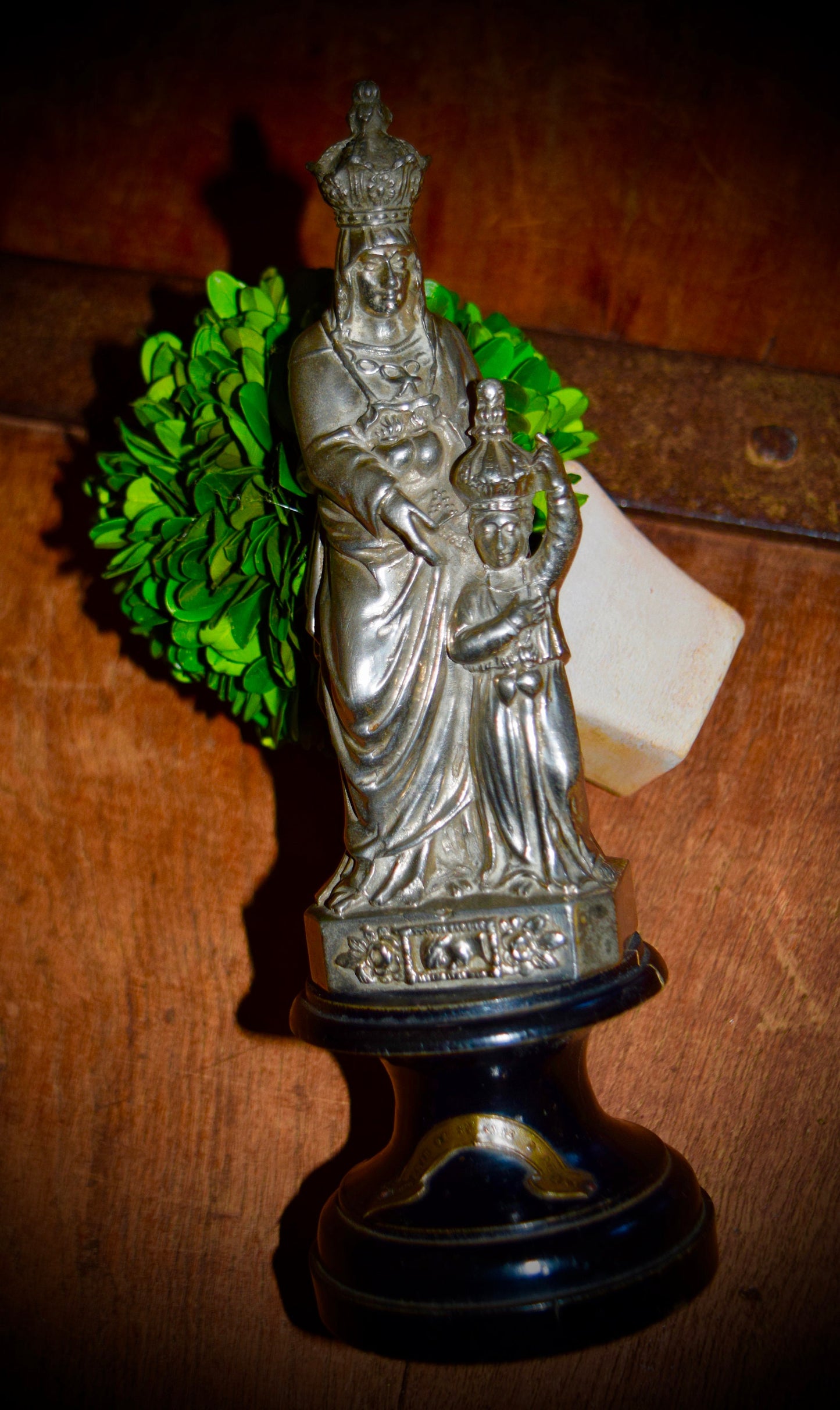 Antique French Religious Statue St ANNE & VIRGIN MARY                  Sku: R318