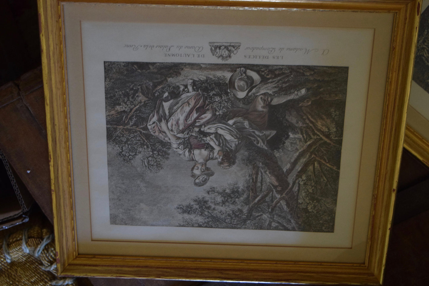 Pair if French Engraving Framed Gravure                          Sku: C453