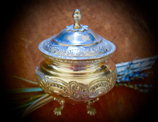 Prata 833 Portuguese Sterling Silver Lidded Sugar Pot                 Sku: C004