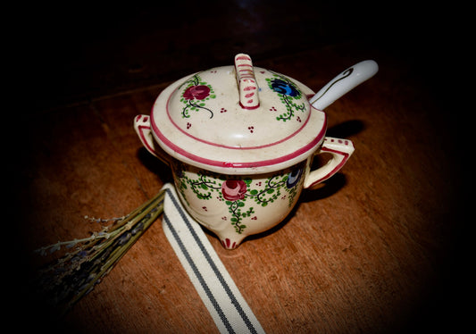 Antique French Condiment/Sugar Pot                     Sku: C511