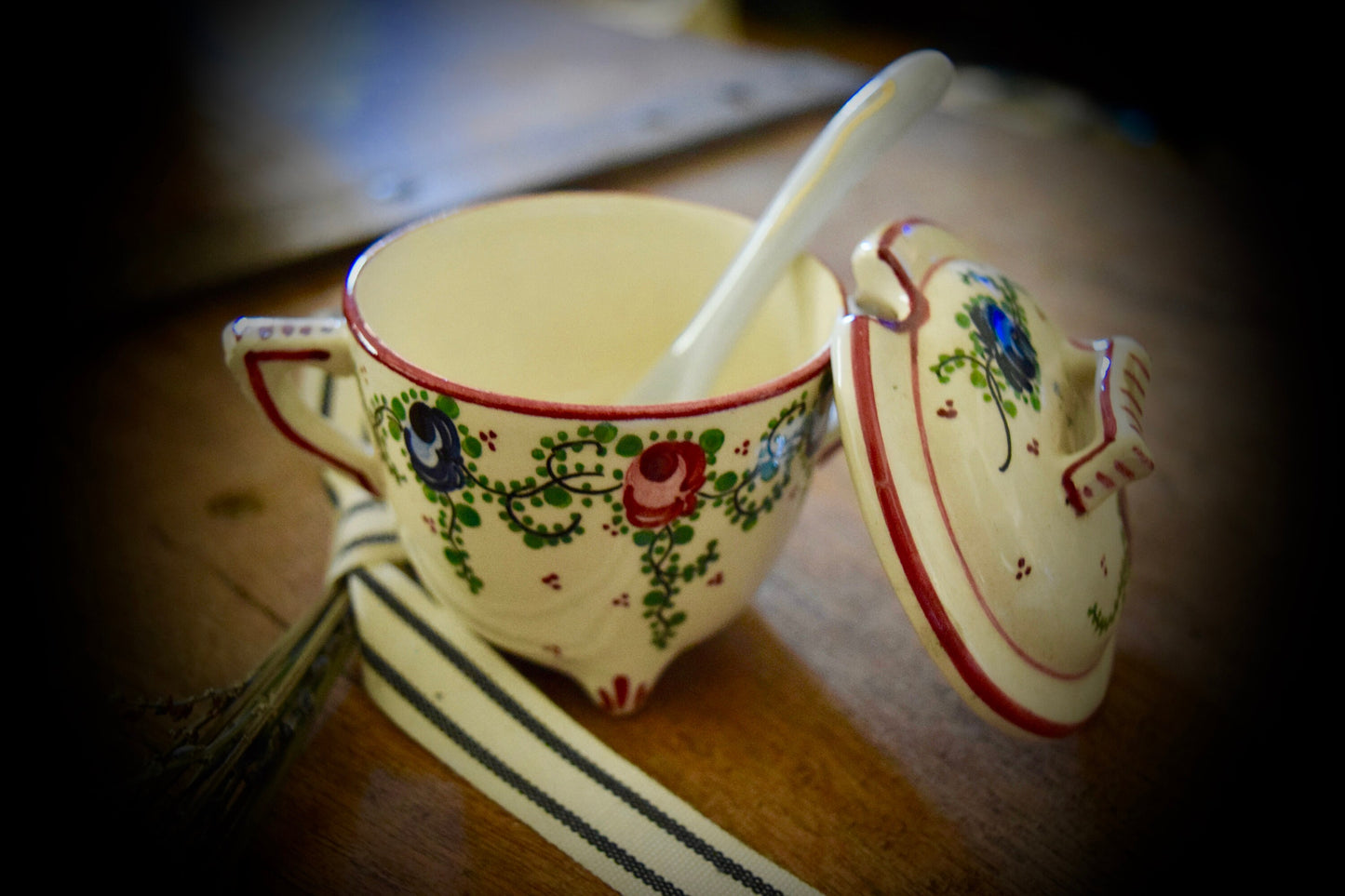 Antique French Condiment/Sugar Pot                     Sku: C511