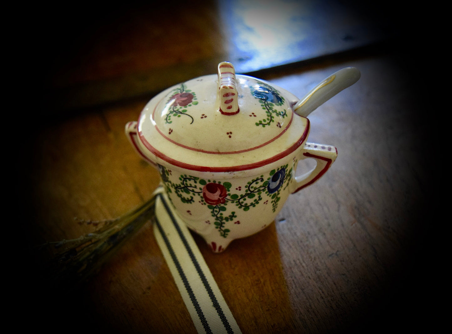 Antique French Condiment/Sugar Pot                     Sku: C511