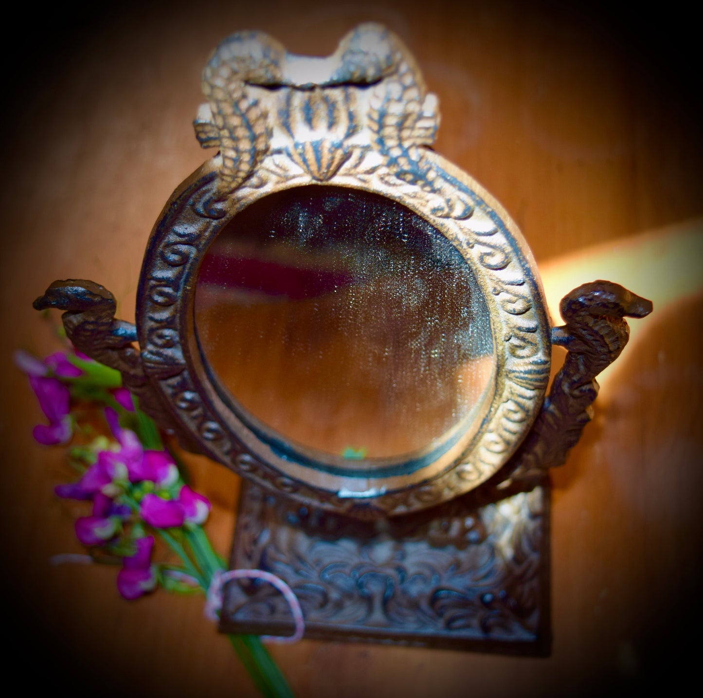 Victorian Rod Iron Vanity Mirror.  Sku: C506