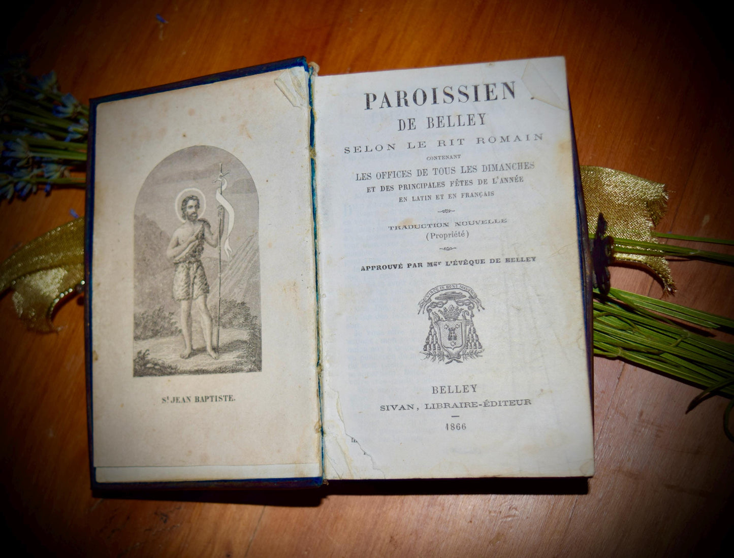 French Prayer Book, " Paroissien De Belly" c.1866           Sku: R010