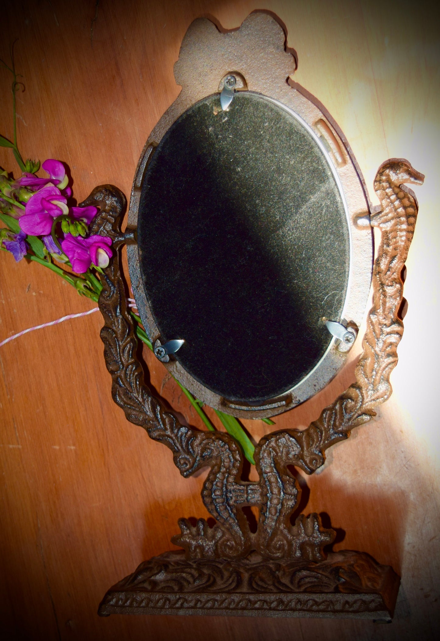 Victorian Rod Iron Vanity Mirror.  Sku: C506