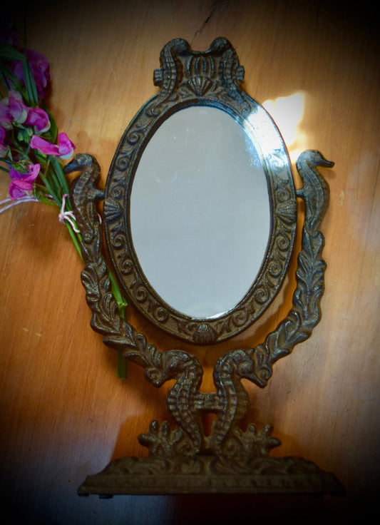 Victorian Rod Iron Vanity Mirror.  Sku: C506