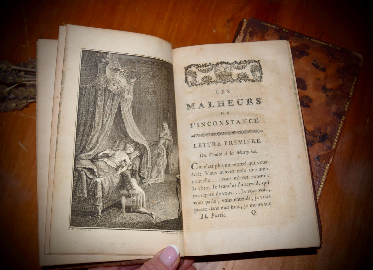 A Book set of "Les Malheurs de l'inconstancy ou Lettres"  c.1772.    Sku: B013