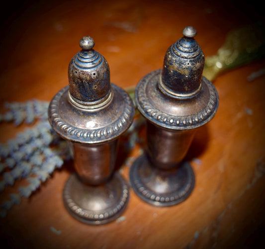 Empire Sterling Weighted Salt and Pepper Shakers.     Sku: C247