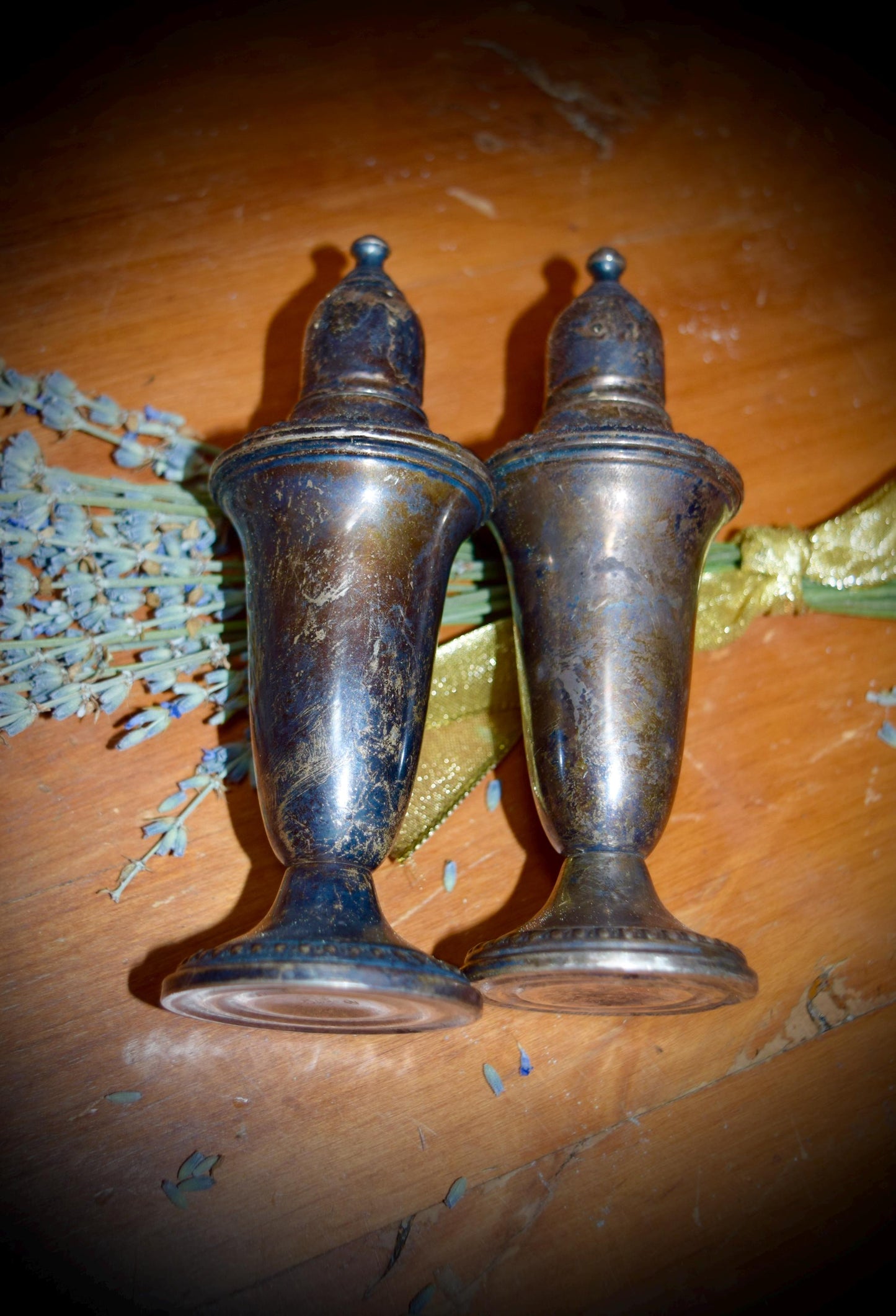 Empire Sterling Weighted Salt and Pepper Shakers.     Sku: C247