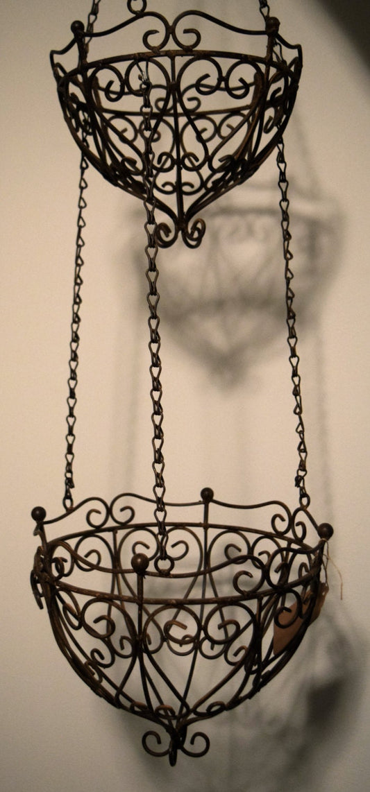 Hanging Rod Iron Fruit Basket