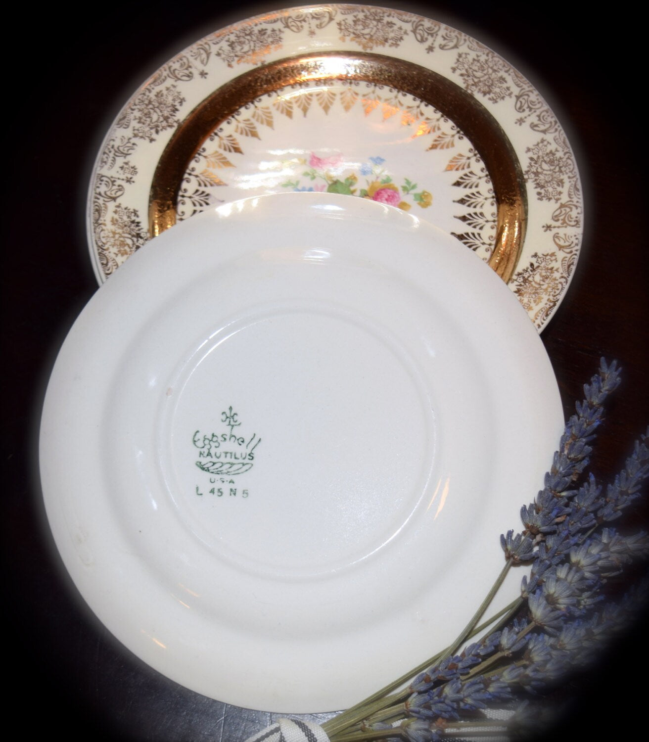 Set of 5 Homer Laughlin Eggshell Nautilus Butter Plates L45N5  Sku:  K124